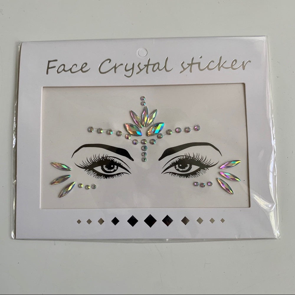 Festival Carnival Face Jewels Gems Sticker